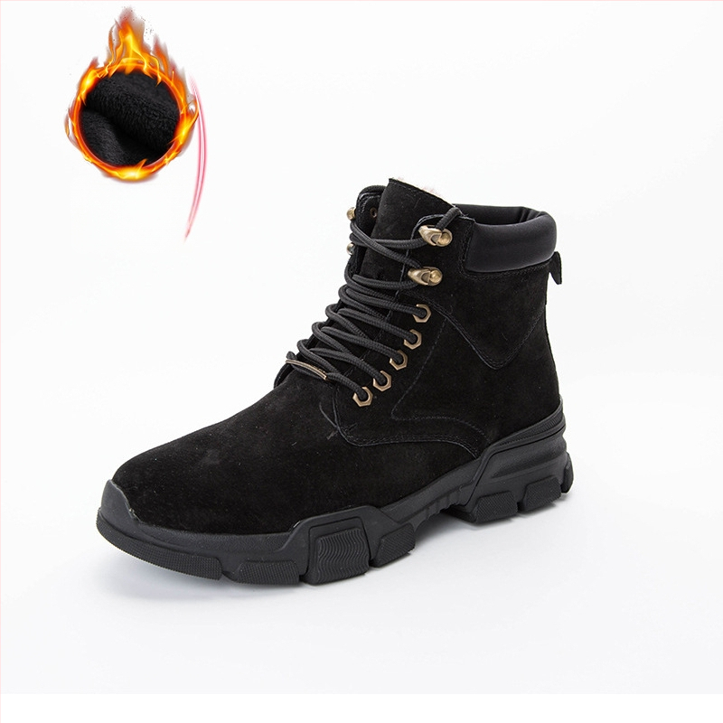 Meeste Martin kingad, kõrged talvesaapad, lehma naha nubuk, kummist tallapind, kunstlik karusnahk vooder