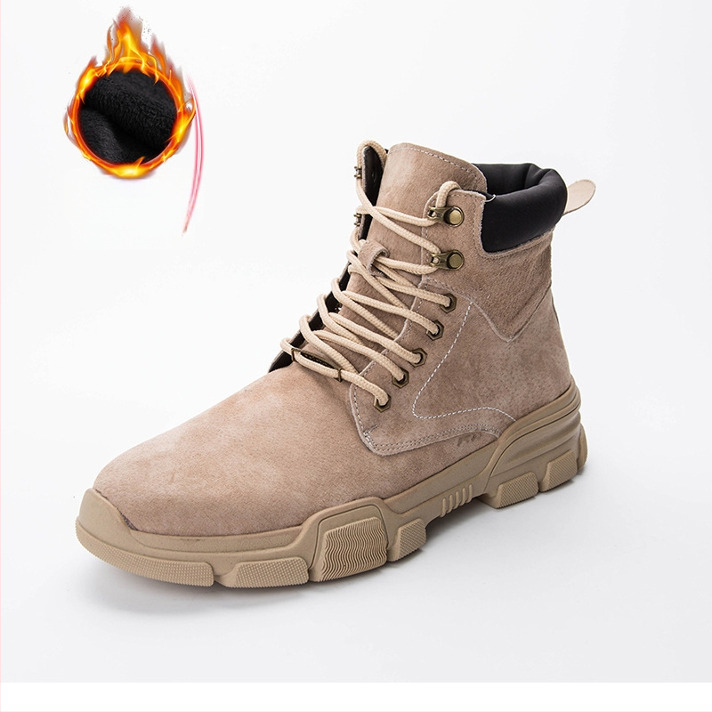 Meeste Martin kingad, kõrged talvesaapad, lehma naha nubuk, kummist tallapind, kunstlik karusnahk vooder