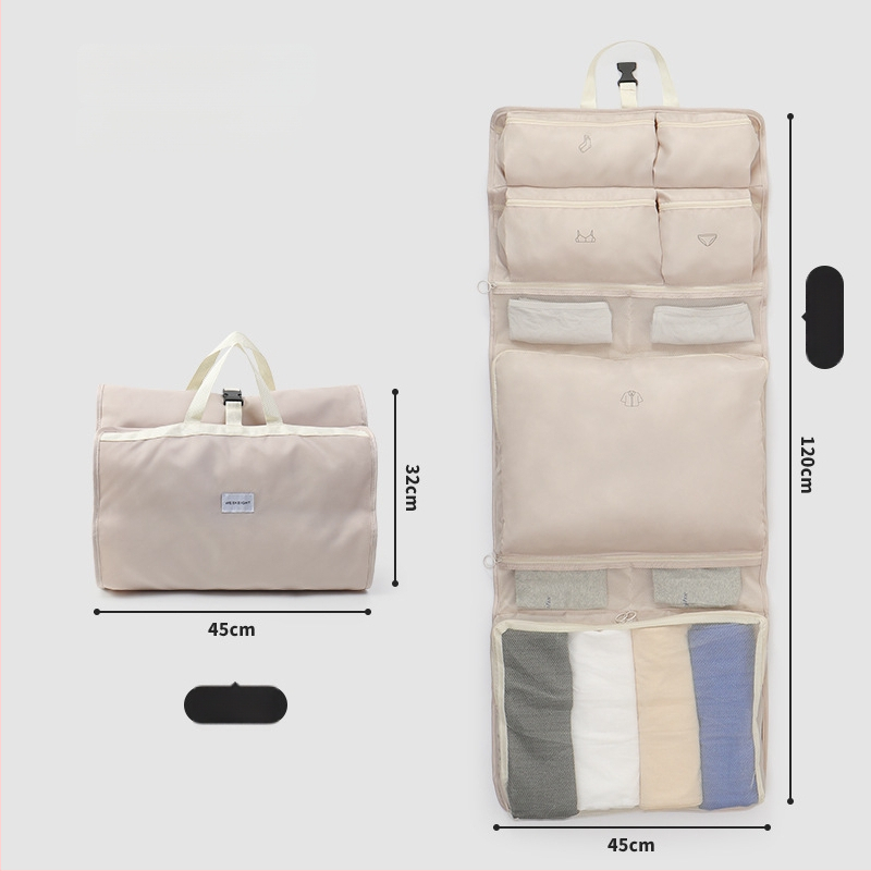 Daidweil kubveidīgs pakārts uzglabāšanas organizētājs ceļojumiem un mājas lietošanai, modelis 250828, poliesters, organizēšanai