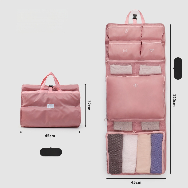 Daidweil kubveidīgs pakārts uzglabāšanas organizētājs ceļojumiem un mājas lietošanai, modelis 250828, poliesters, organizēšanai