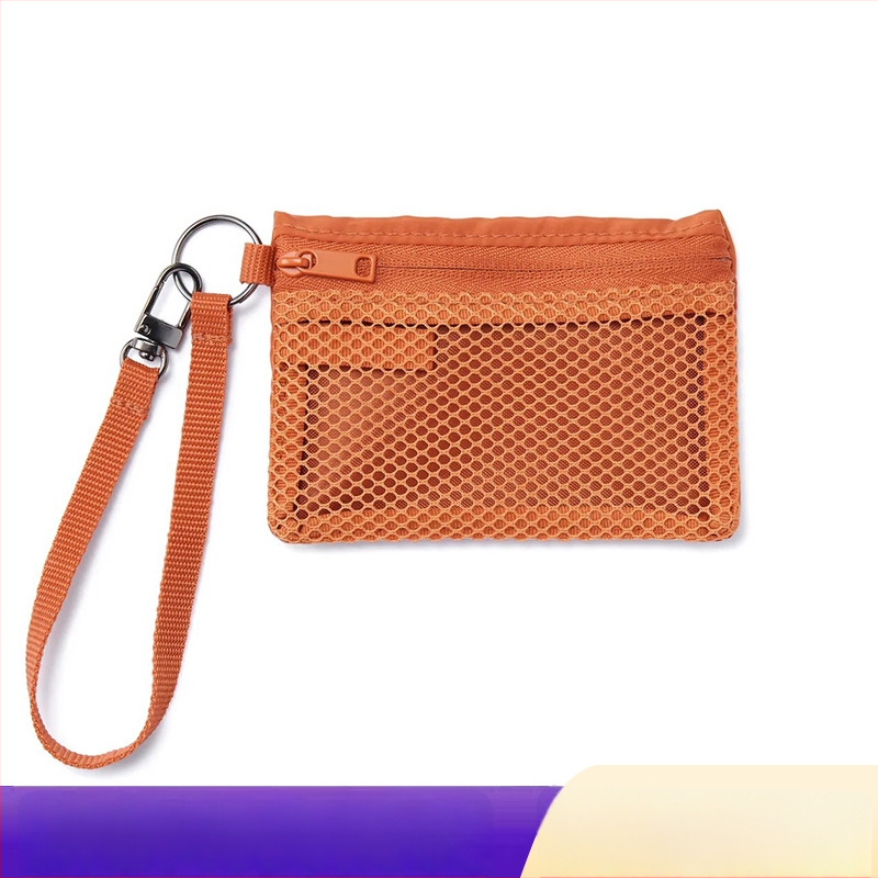 APK I Ceļojumu uzglabāšanas soma ar tīklu dubultajam nodalījumam, poliestera šķiedra, japāņu stils, modelis 2025M-1