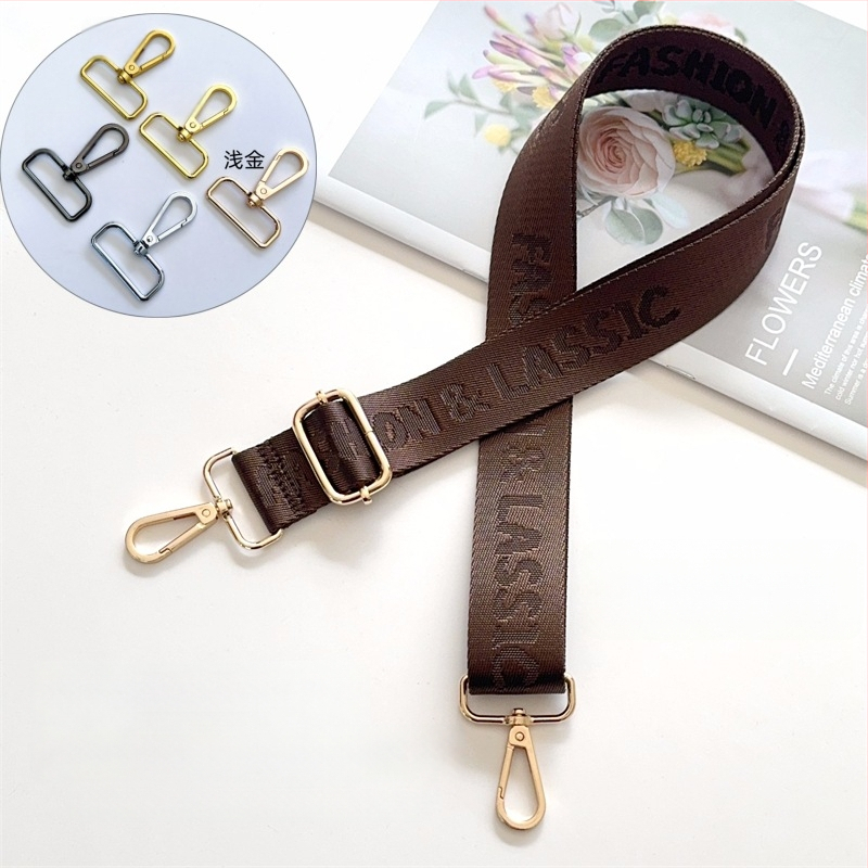 Ιμάντας ώμου για τσάντες, Jacquard με γράμματα, καμβάς