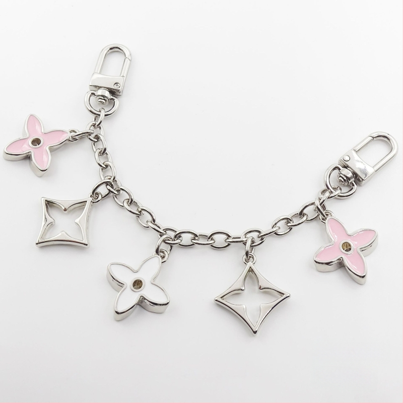 Ιμάντας τσάντας με κρεμαστό τετράφυλλο φύλλο, μεταλλική κατασκευή, επεκτεινόμενη αλυσίδα, μεταλλικά εξαρτήματα