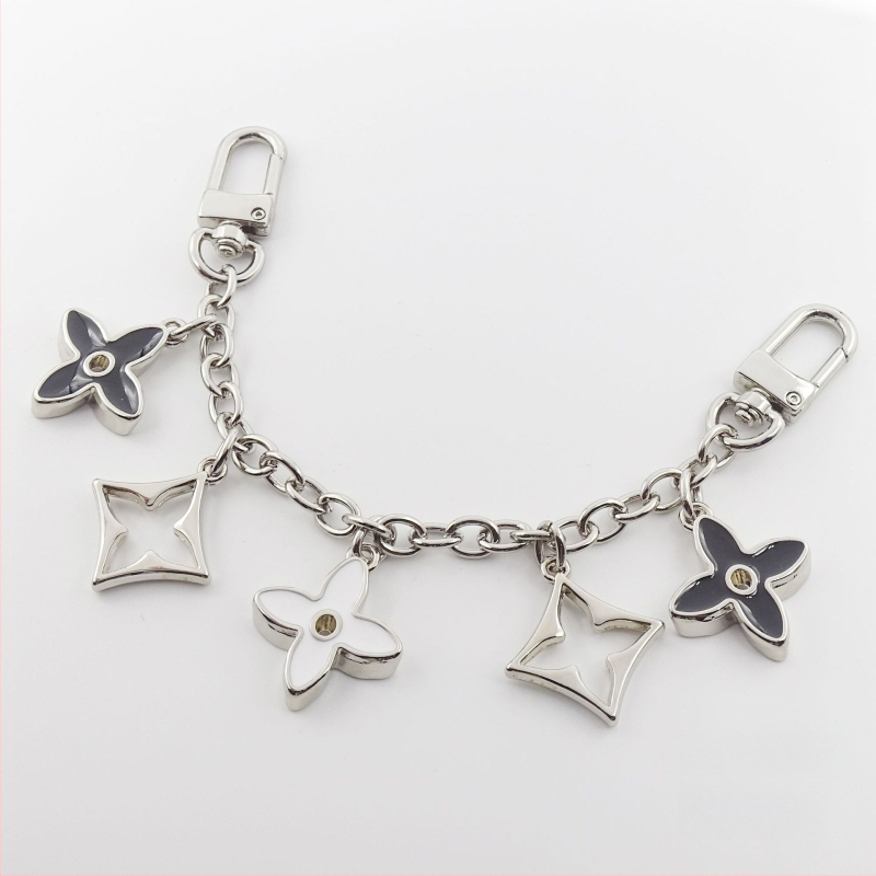 Ιμάντας τσάντας με κρεμαστό τετράφυλλο φύλλο, μεταλλική κατασκευή, επεκτεινόμενη αλυσίδα, μεταλλικά εξαρτήματα