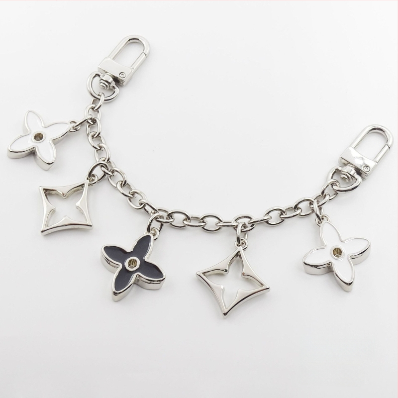 Ιμάντας τσάντας με κρεμαστό τετράφυλλο φύλλο, μεταλλική κατασκευή, επεκτεινόμενη αλυσίδα, μεταλλικά εξαρτήματα