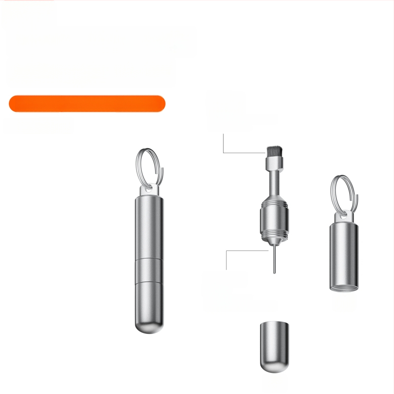 Perie de curățare pentru telefoane cu peri scurți duri, PIN de eliminare SIM, breloc și extractor portabil multifuncțional pentru carduri