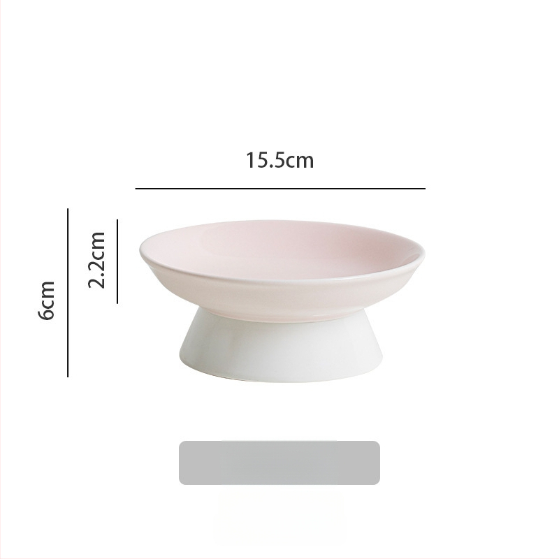 Κεραμικό μπολ για γάτες με κεκλιμένο χείλος που αποτρέπει την ανατροπή, κατάλληλο για τροφή και νερό. Μάρκα: Picking up the moon without being stained. Προέλευση: Chaozhou, Guangdong.