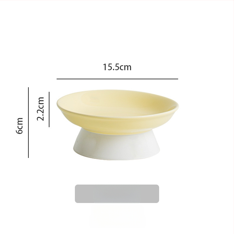 Κεραμικό μπολ για γάτες με κεκλιμένο χείλος που αποτρέπει την ανατροπή, κατάλληλο για τροφή και νερό. Μάρκα: Picking up the moon without being stained. Προέλευση: Chaozhou, Guangdong.