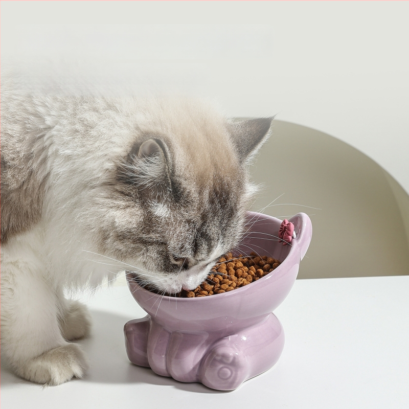 Kaiyue κεραμικό μπολ φαγητού γάτας, χειροκίνητη σίτιση, για γάτες, προέλευση Chaozhou, Guangdong