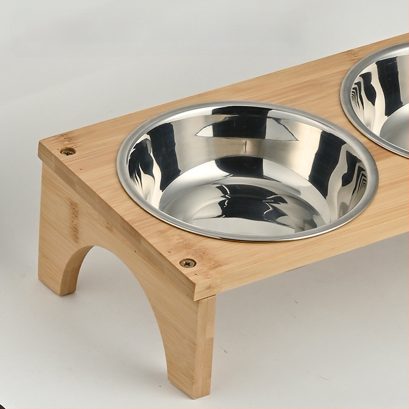 Ταΐστρα γάτας με ξύλινο πλαίσιο από Heng xiang, προέλευση Chaozhou, εργαλείο φροντίδας κατοικίδιων