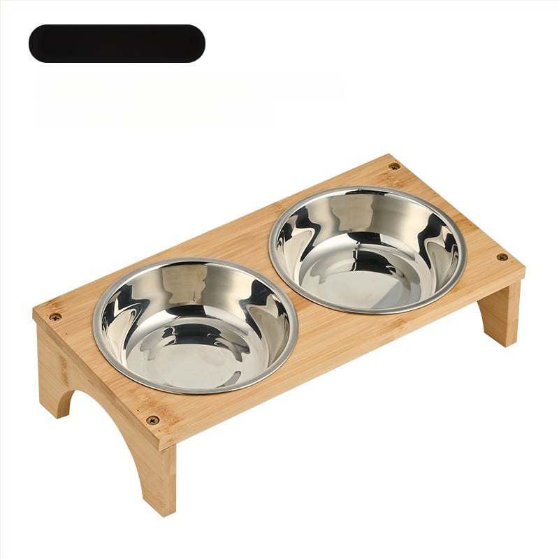 Ταΐστρα γάτας με ξύλινο πλαίσιο από Heng xiang, προέλευση Chaozhou, εργαλείο φροντίδας κατοικίδιων