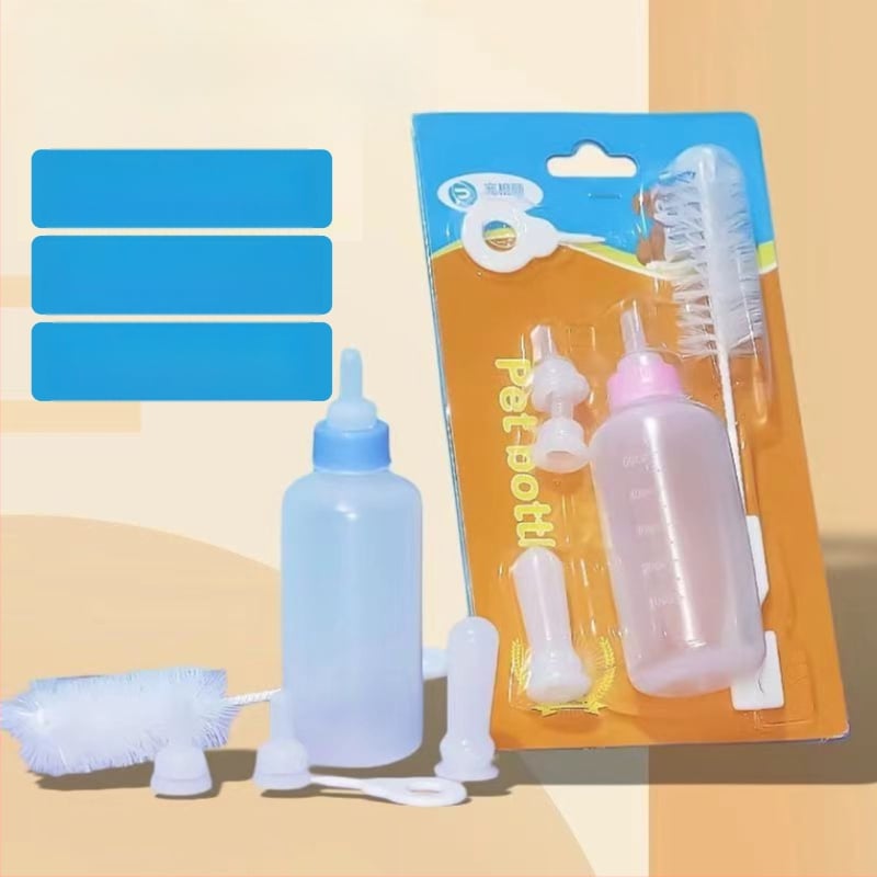 Σετ μπιμπερό για κατοικίδια — σιλικόνη, κατάλληλο για γάτες, είδη περιποίησης κατοικίδιων