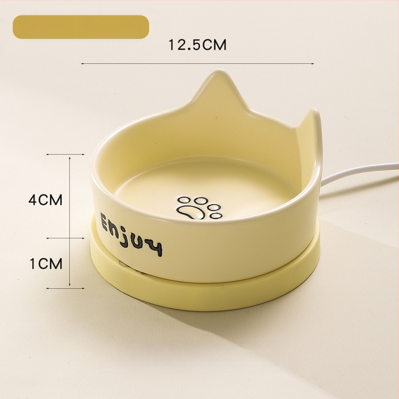 Κεραμικός μονωμένος διανομέας νερού για γάτες με σταθερή θερμοκρασία, χωρίς ευφυείς λειτουργίες