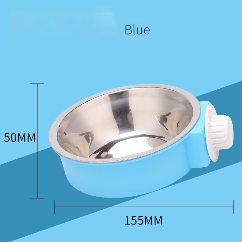 Μπολ φαγητού και ποτού για γάτες από ανοξείδωτο ατσάλι με κρεμάμενο σχεδιασμό