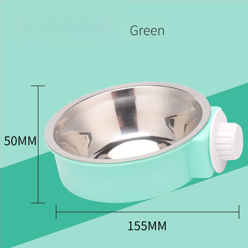 Μπολ φαγητού και ποτού για γάτες από ανοξείδωτο ατσάλι με κρεμάμενο σχεδιασμό