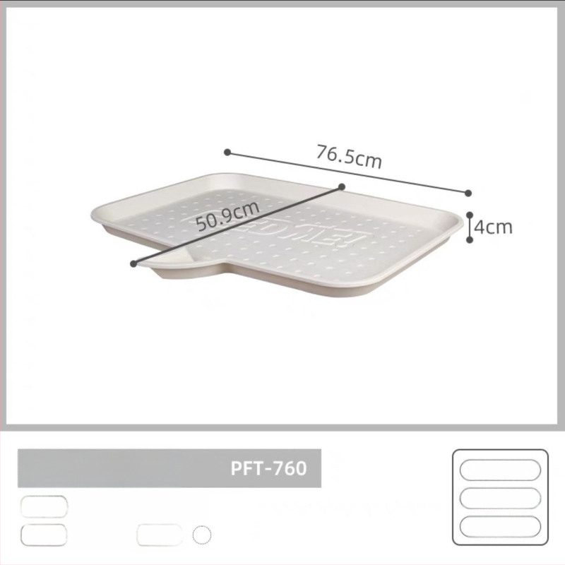 Kaķu un suņu ēdiena padevējs – noplūdes drošs paliktnis, ūdensnoturīgs kaķa bļodai paliktnis, PP materiāls, zīmols Alice