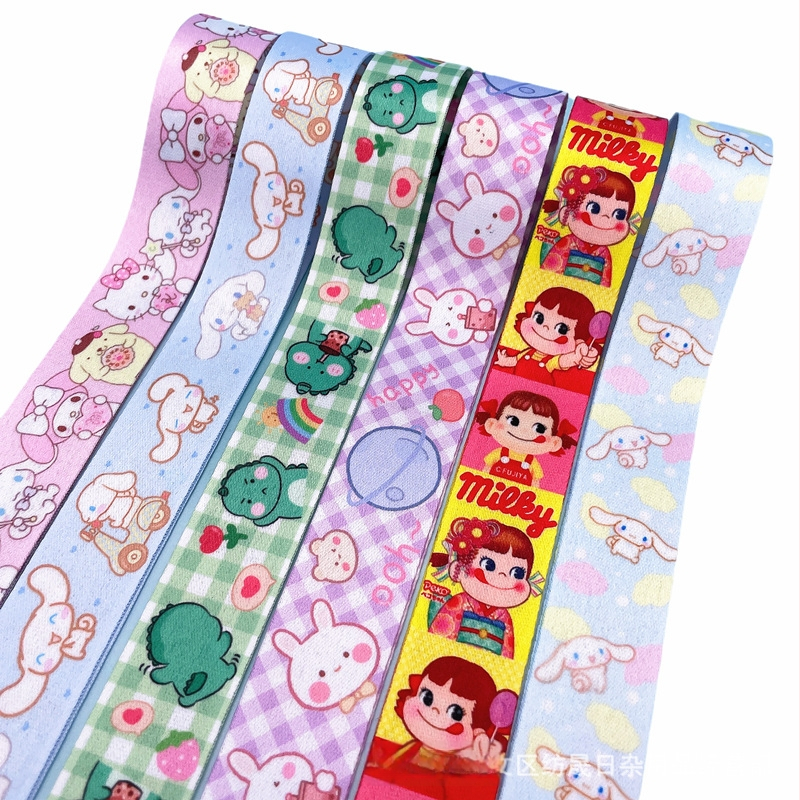 Dviejų pusių poliesterio lanyardas kaukėms, čiulptuko laikiklis ir vandens buteliuko dirželis – 10 jardų ritinyje, prekės ženklas Spinning Ribbon