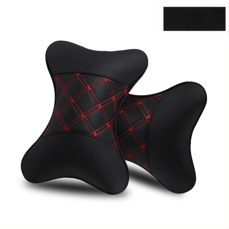 Kahe auto kaelapadi komplekt – kunstnahaga välispind, täidis sünteetilistest kiududest, kõikide aastaaegade jaoks, äristiili siseaksessuaar