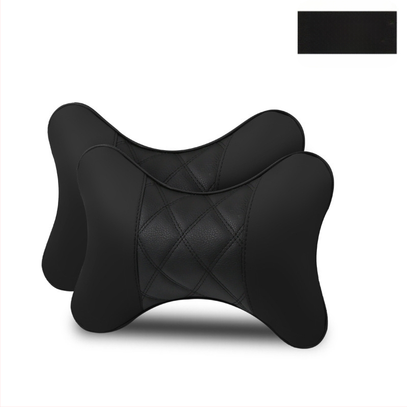 Kahe auto kaelapadi komplekt – kunstnahaga välispind, täidis sünteetilistest kiududest, kõikide aastaaegade jaoks, äristiili siseaksessuaar