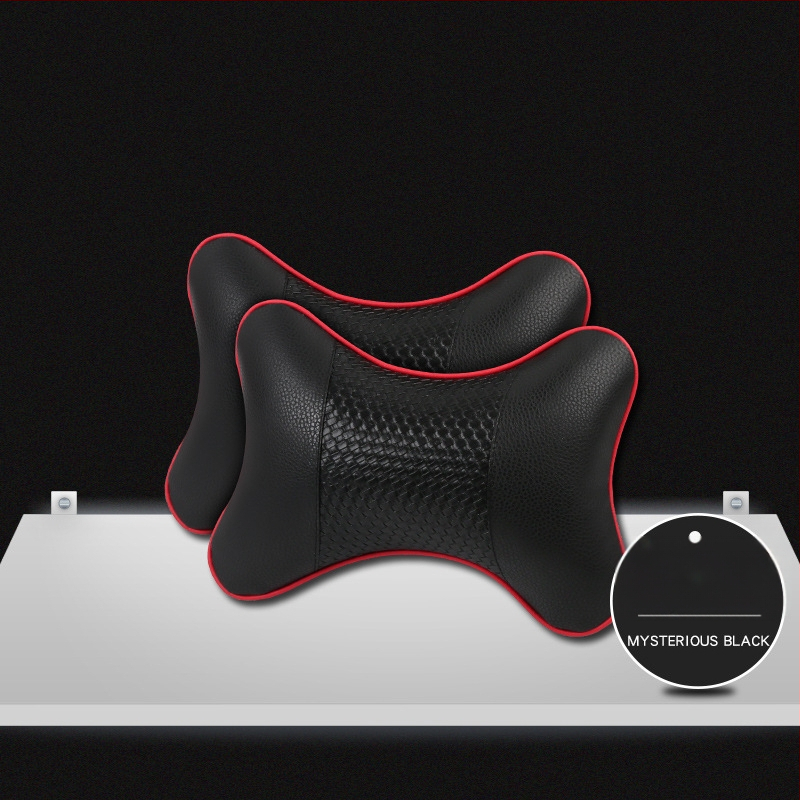 Kahe auto kaelapadi komplekt – kunstnahaga välispind, täidis sünteetilistest kiududest, kõikide aastaaegade jaoks, äristiili siseaksessuaar