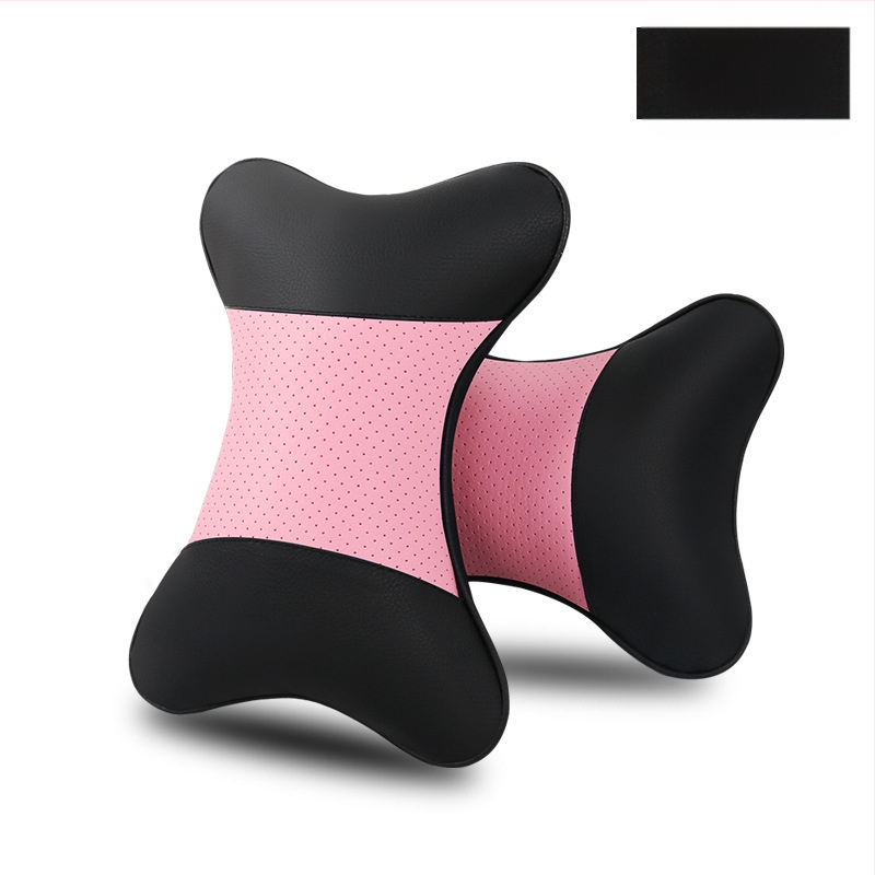 Kahe auto kaelapadi komplekt – kunstnahaga välispind, täidis sünteetilistest kiududest, kõikide aastaaegade jaoks, äristiili siseaksessuaar