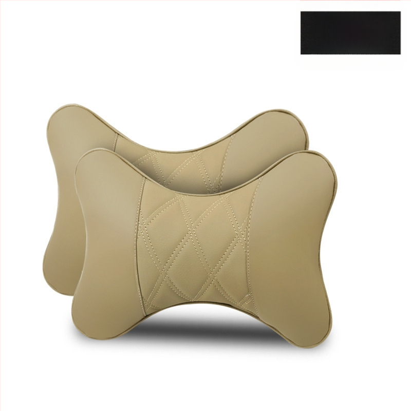 Kahe auto kaelapadi komplekt – kunstnahaga välispind, täidis sünteetilistest kiududest, kõikide aastaaegade jaoks, äristiili siseaksessuaar