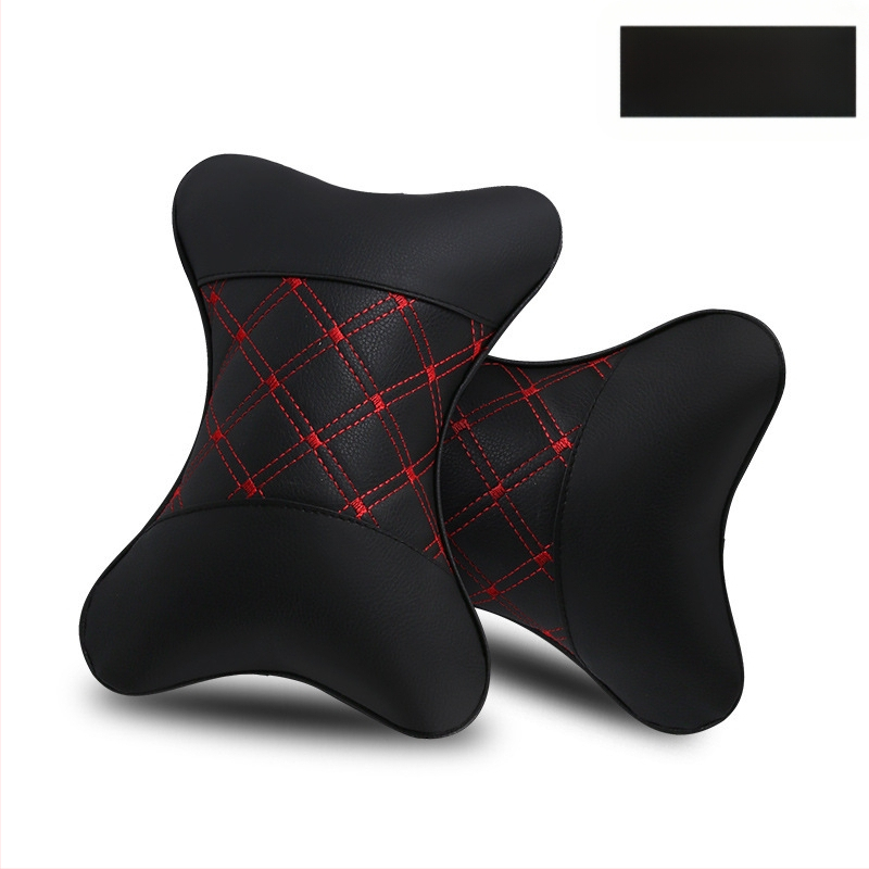 Kahe auto kaelapadi komplekt – kunstnahaga välispind, täidis sünteetilistest kiududest, kõikide aastaaegade jaoks, äristiili siseaksessuaar