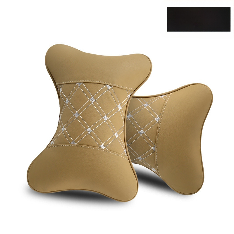 Kahe auto kaelapadi komplekt – kunstnahaga välispind, täidis sünteetilistest kiududest, kõikide aastaaegade jaoks, äristiili siseaksessuaar