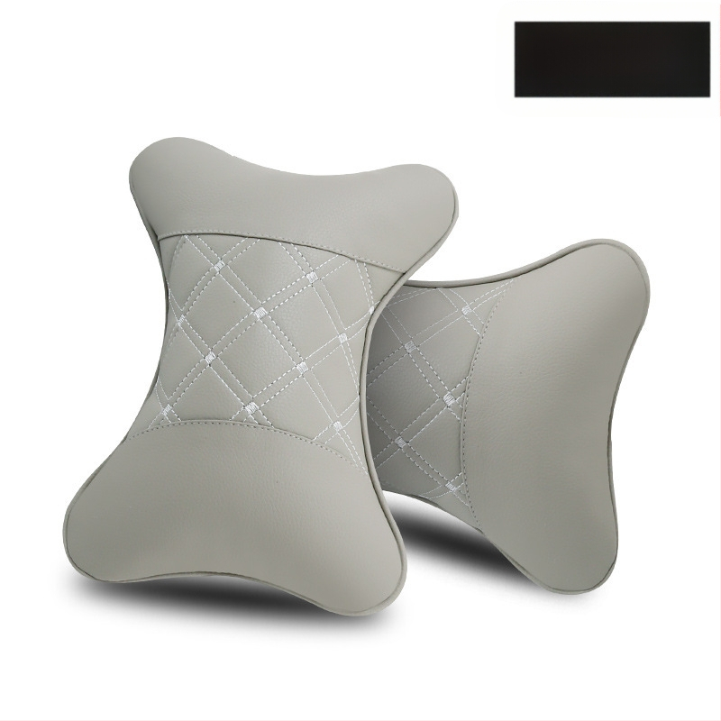 Kahe auto kaelapadi komplekt – kunstnahaga välispind, täidis sünteetilistest kiududest, kõikide aastaaegade jaoks, äristiili siseaksessuaar