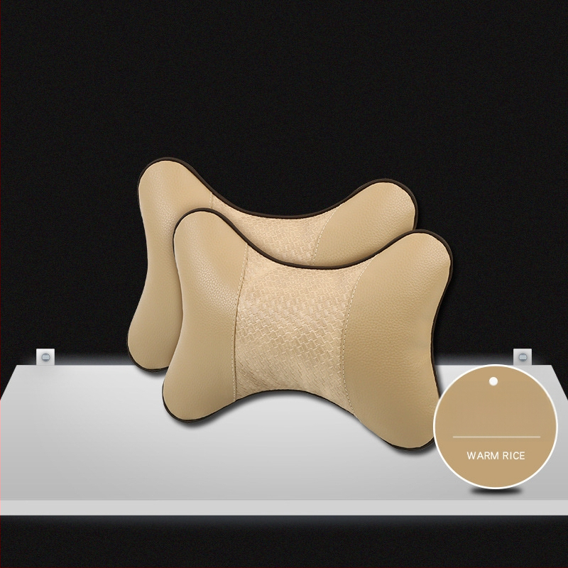 Kahe auto kaelapadi komplekt – kunstnahaga välispind, täidis sünteetilistest kiududest, kõikide aastaaegade jaoks, äristiili siseaksessuaar