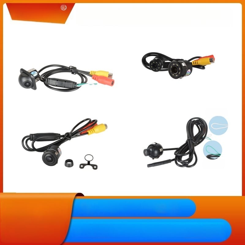 Transportlīdzekļa kamera (aizmugurējā skatā) ar 180° skata leņķi, 1280x720 izšķirtspēja, NTSC signāls, 12V barošanas avots