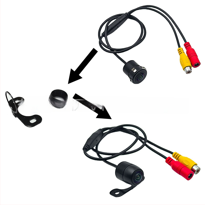 Kamera za vožnju unatrag s vodilom tragova, AHD 1080p video, 1920x1080 rezolucija, 12V napajanje, 145° kut gledanja