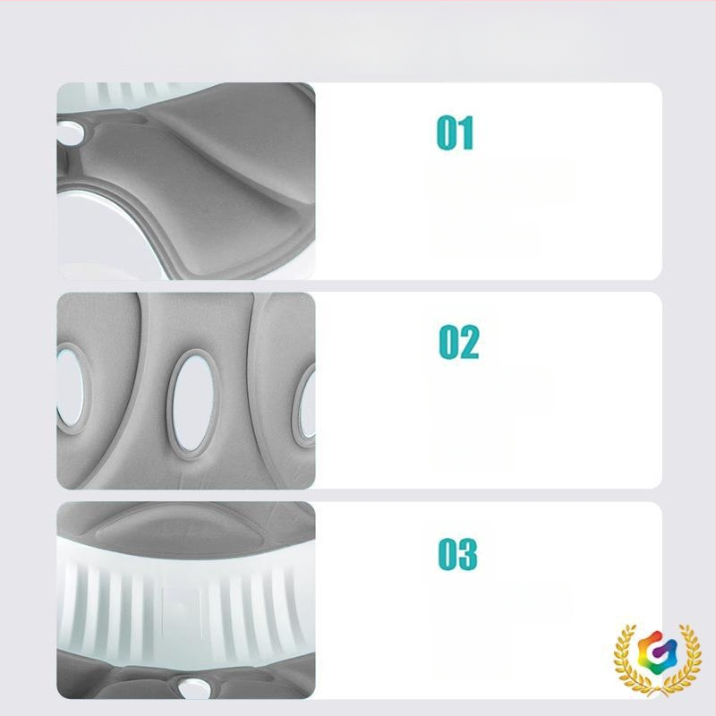 Pernuță de șezut cu suport lombar ergonomic, spumă memory, umplutură din fibre poliesterice, stil modern minimalist, personalizabil.