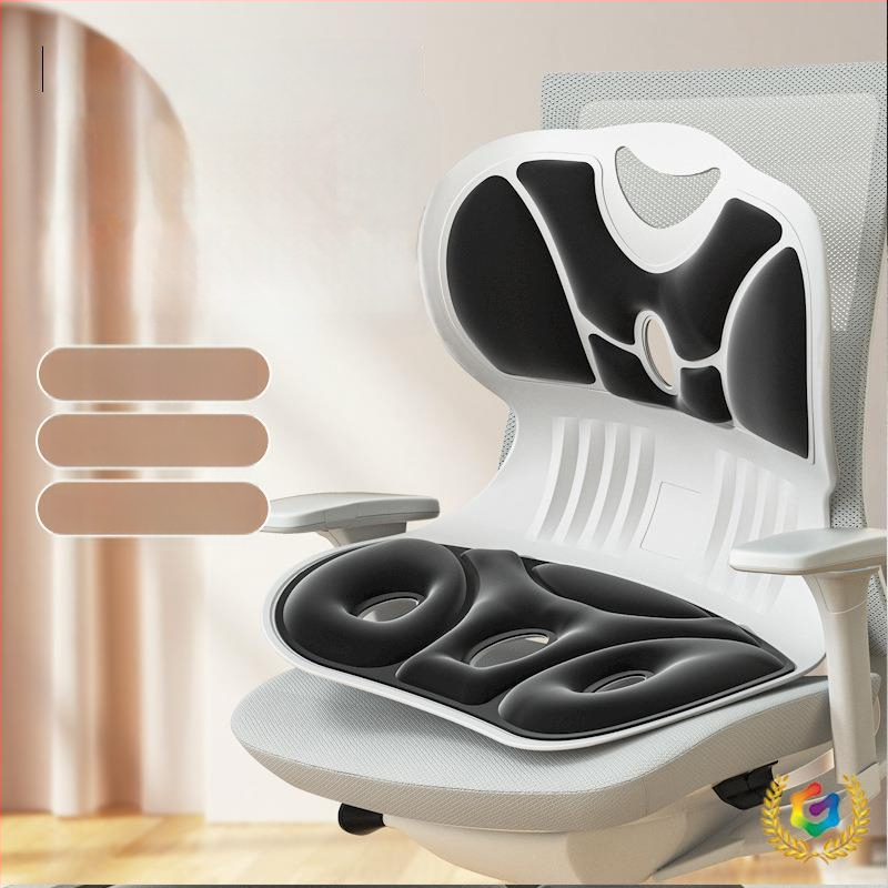 Pernuță de șezut cu suport lombar ergonomic, spumă memory, umplutură din fibre poliesterice, stil modern minimalist, personalizabil.