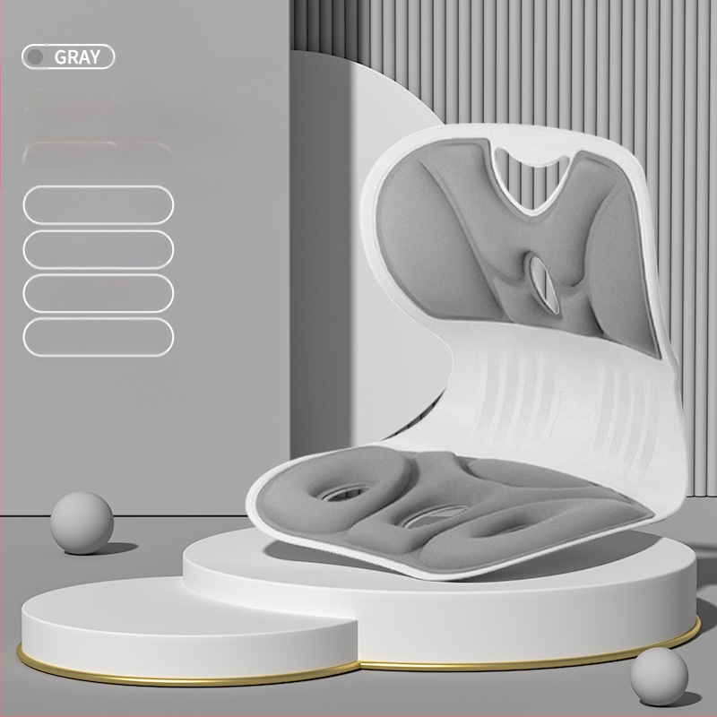 Pernuță de șezut cu suport lombar ergonomic, spumă memory, umplutură din fibre poliesterice, stil modern minimalist, personalizabil.