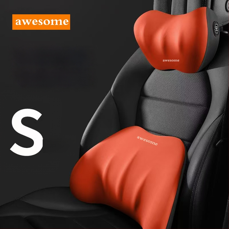 Automašīnas galvas atslēgas un jostas atbalsta spilvens – atmiņas putas, piena zīda materiāls, universāls lietojums