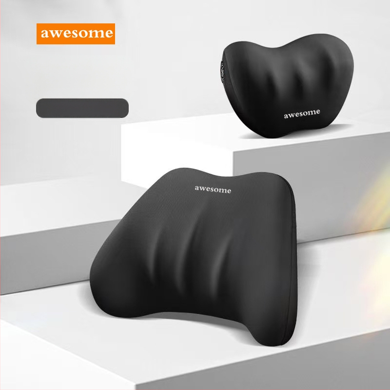 Automašīnas galvas atslēgas un jostas atbalsta spilvens – atmiņas putas, piena zīda materiāls, universāls lietojums