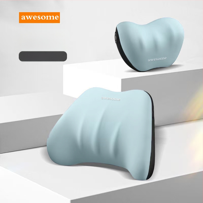 Automašīnas galvas atslēgas un jostas atbalsta spilvens – atmiņas putas, piena zīda materiāls, universāls lietojums