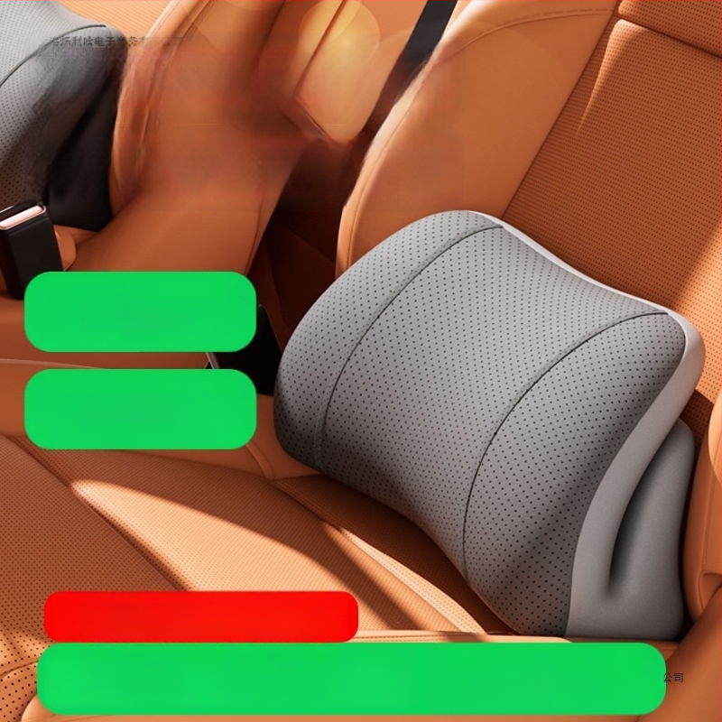 Automašīnas muguras atbalsta spilvens ar palmiju šķiedras pildījumu, vienkrāsains, vissezonu lietošanai, saderīgs ar Bfu auto, elpojošs