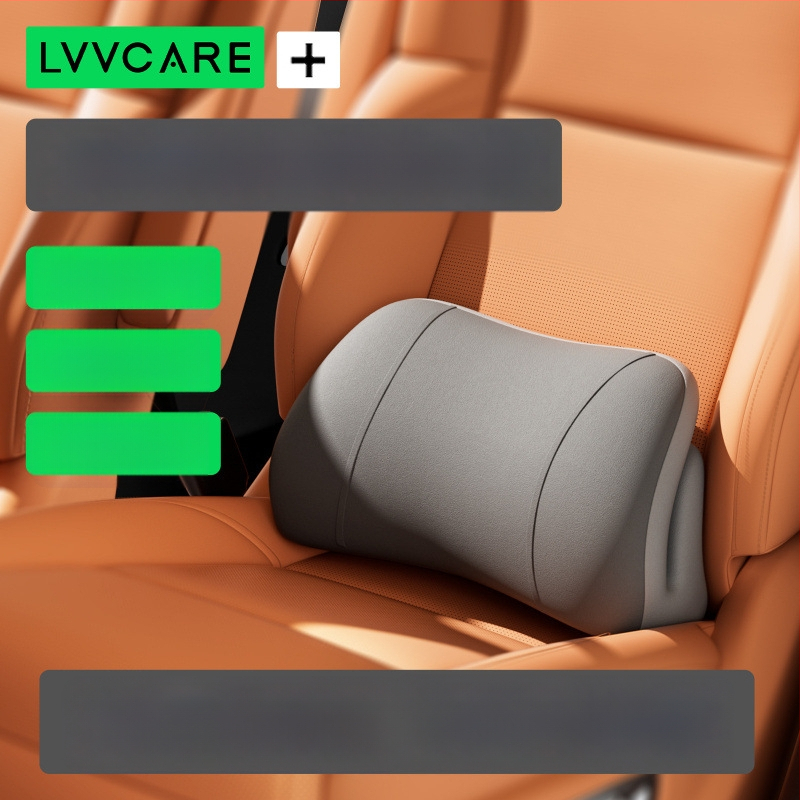 Automašīnas muguras atbalsta spilvens ar palmiju šķiedras pildījumu, vienkrāsains, vissezonu lietošanai, saderīgs ar Bfu auto, elpojošs