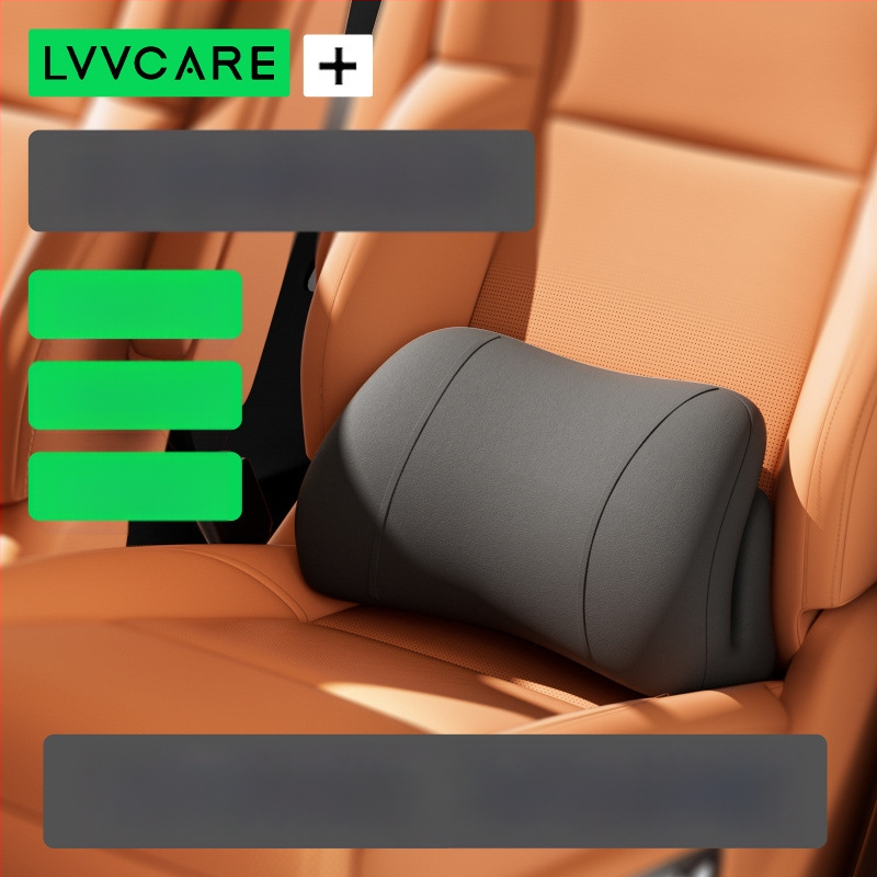 Automašīnas muguras atbalsta spilvens ar palmiju šķiedras pildījumu, vienkrāsains, vissezonu lietošanai, saderīgs ar Bfu auto, elpojošs