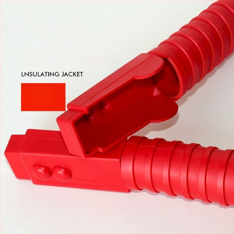 Auto akumulatora klemme ar biezāku vara vadi, stipra aligatora klemme akumulatora pieslēgšanai, modelis DF-121