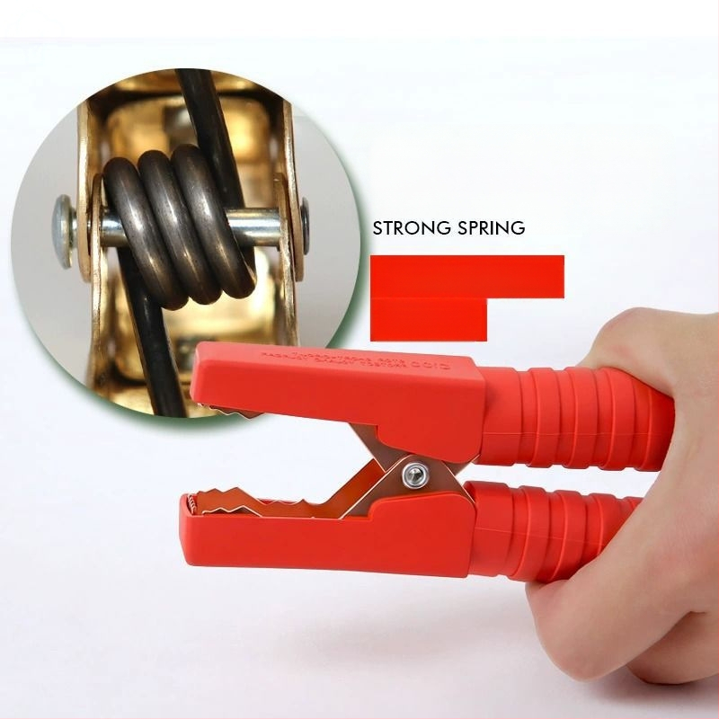 Auto akumulatora klemme ar biezāku vara vadi, stipra aligatora klemme akumulatora pieslēgšanai, modelis DF-121