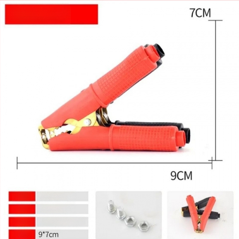 Auto akumulatora klemme ar biezāku vara vadi, stipra aligatora klemme akumulatora pieslēgšanai, modelis DF-121