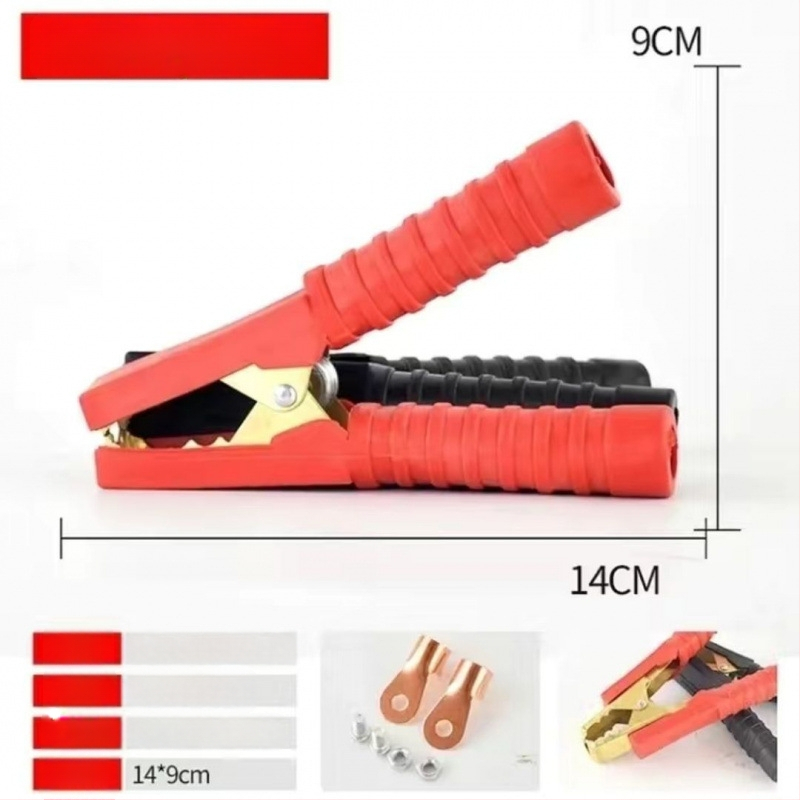 Auto akumulatora klemme ar biezāku vara vadi, stipra aligatora klemme akumulatora pieslēgšanai, modelis DF-121