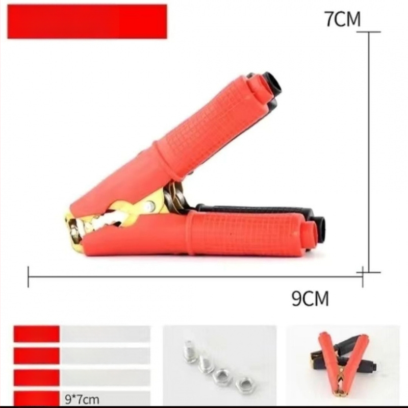 Auto akumulatora klemme ar biezāku vara vadi, stipra aligatora klemme akumulatora pieslēgšanai, modelis DF-121