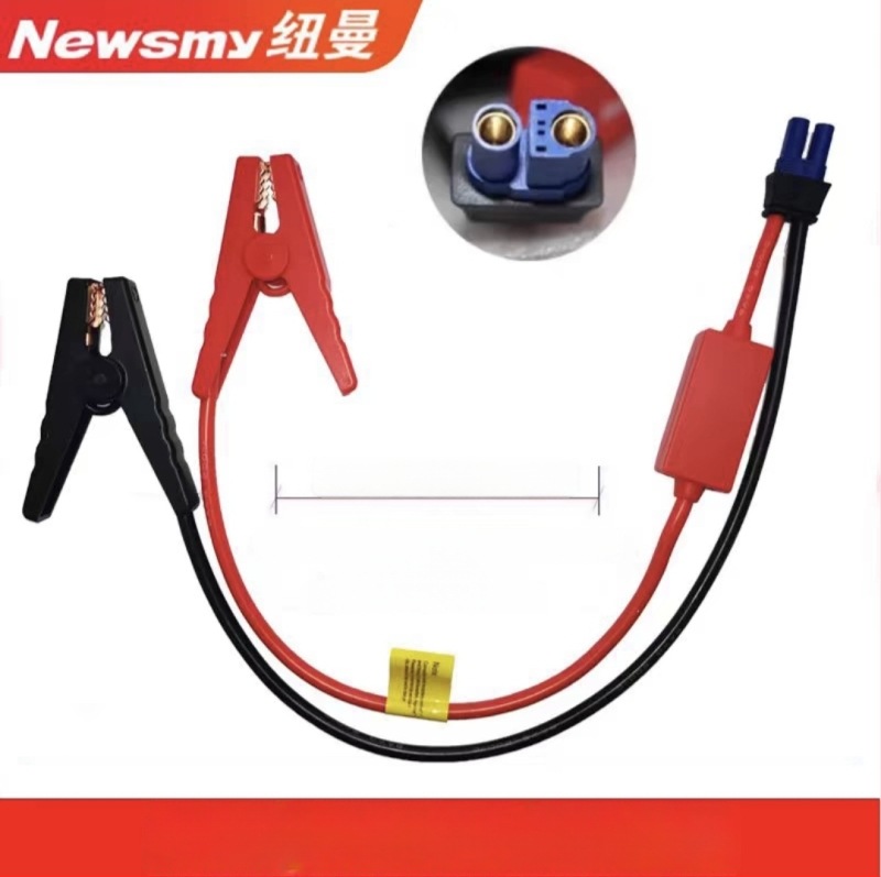 Auto ārkārtas iedarbināšanas klemmi, akumulatora pozitīvajam un negatīvajam polam, no plastmasas