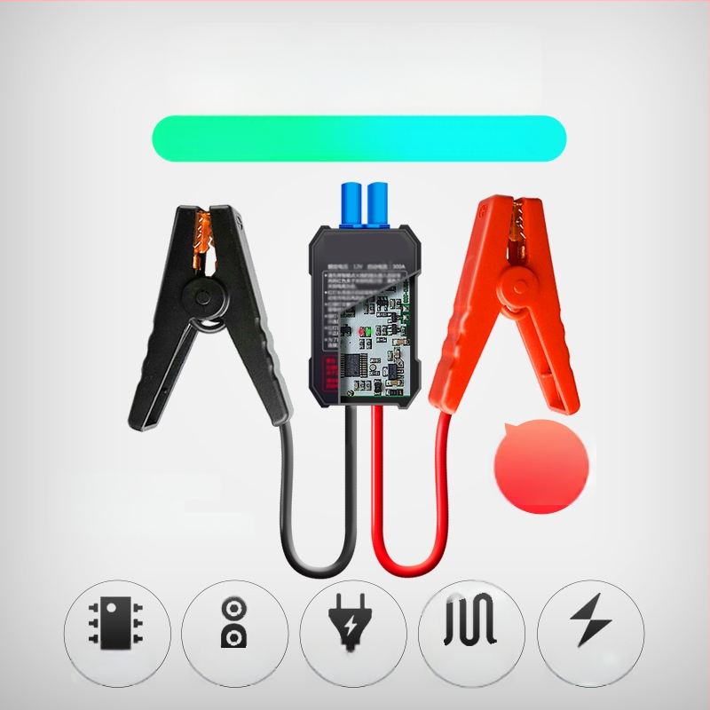 Auto ārkārtas iedarbināšanas klemmi, akumulatora pozitīvajam un negatīvajam polam, no plastmasas