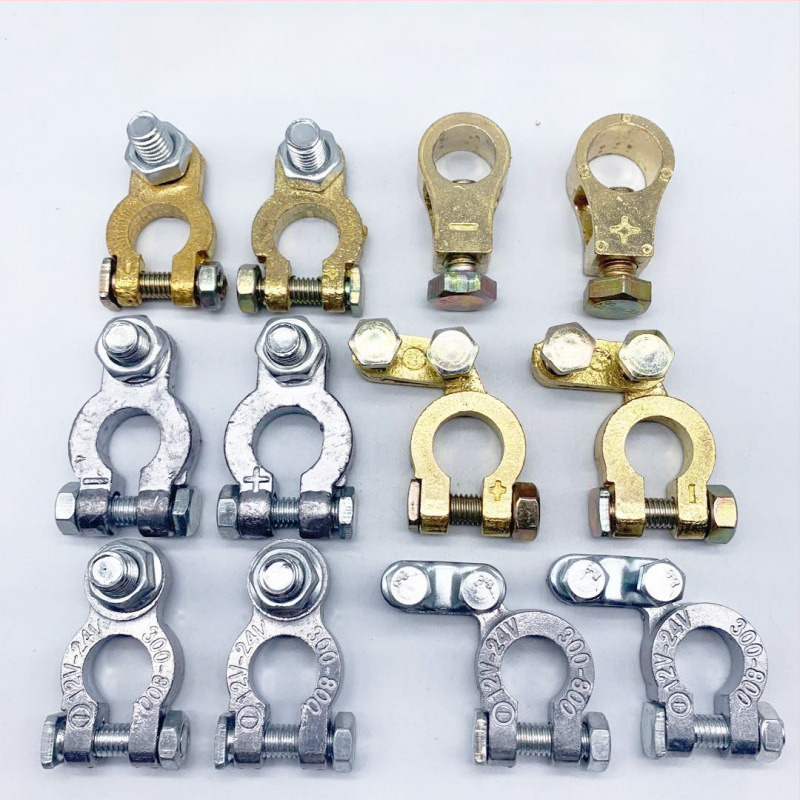 Akumulatora termināla klemme no tīra vara, pastiprināta konstrukcija, automašīnas akumulatora posts savienotājs