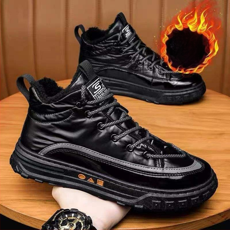 Vīriešu Martin zābaki – augsts tops, ikdienas stila, ūdensizturīgi, viegli un izturīgi, augšējā daļa no mikrošķiedras ādas un gumijas zole